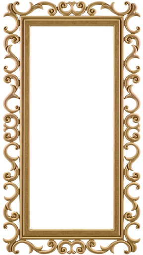 [AYN-143] The rectangular mirror frame in MDF