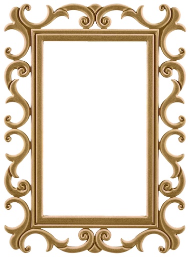 [AYN-144] The rectangular mirror frame in MDF