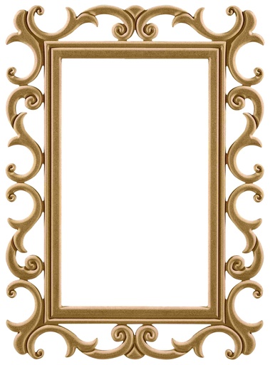 [AYN-144] The rectangular mirror frame in MDF