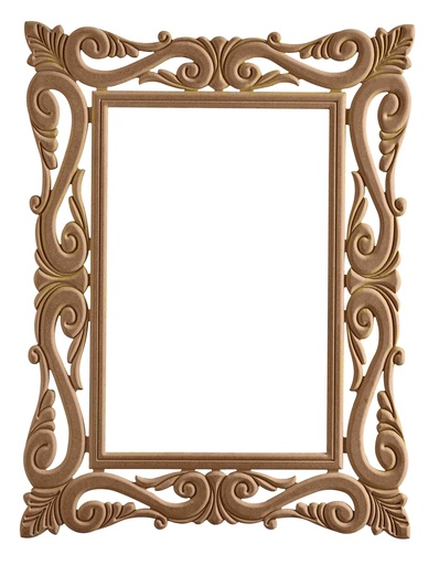 [AYN-154] The rectangular mirror frame in MDF