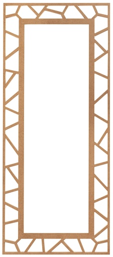 [7431S] Rechteckiger Spiegel Rahmen aus MDF