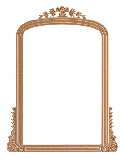 [7526S] Rechteckiger Spiegel Rahmen aus MDF