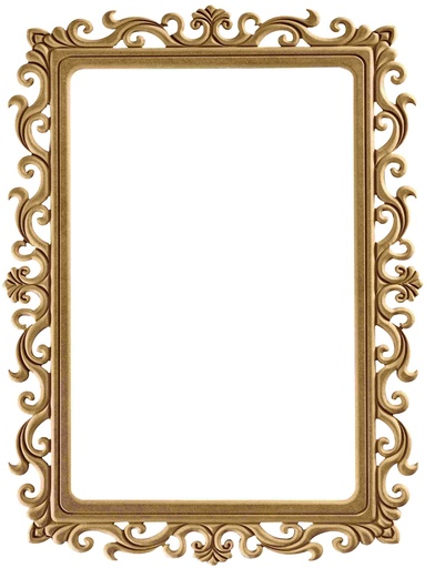 [AYN-162] Le cadre miroir rectangulaire dans MDF