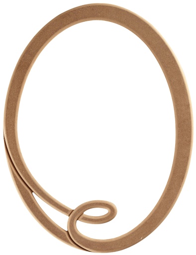 [7518S] The oval mirror frame in MDF