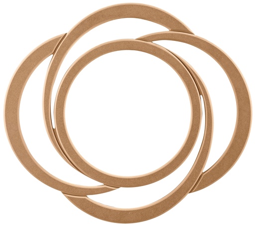 [7503S] Rama Round Mirror en MDF