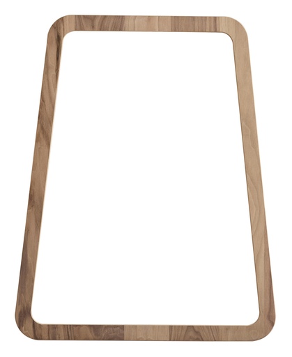 [7463S] Mirror frame MDF with walnut veneer