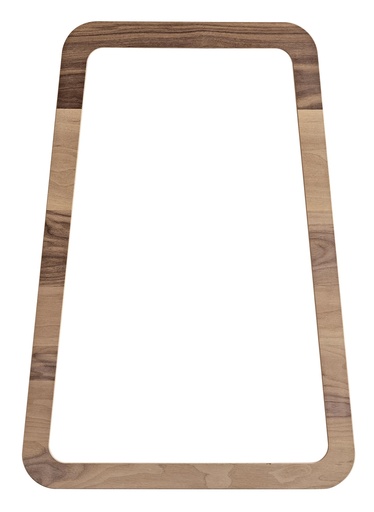 [7466S] Mirror frame MDF with walnut veneer