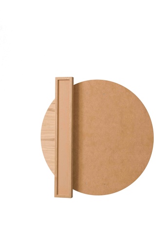 [8569N] Runder Spiegel Rahmen aus MDF