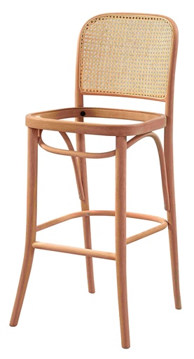 [BAR-102] Skeleton wooden chair bar with rattan