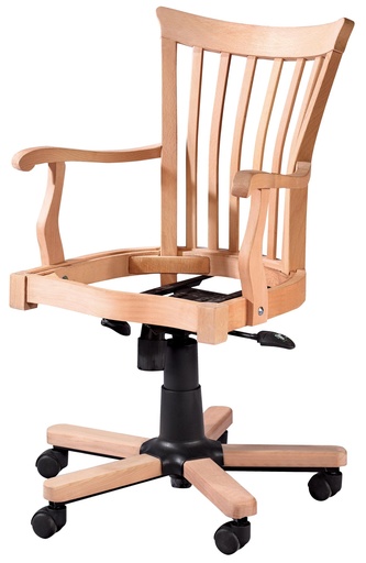 [4753S] Bürostuhl Skelett aus Holz