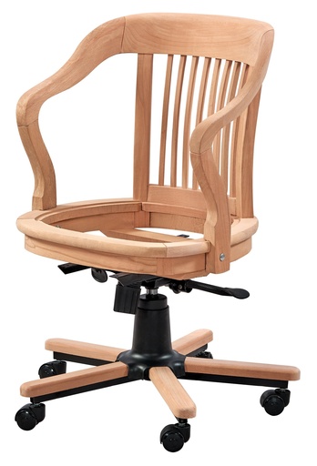 [4754S] Squelette d'une chaise de bureau en bois