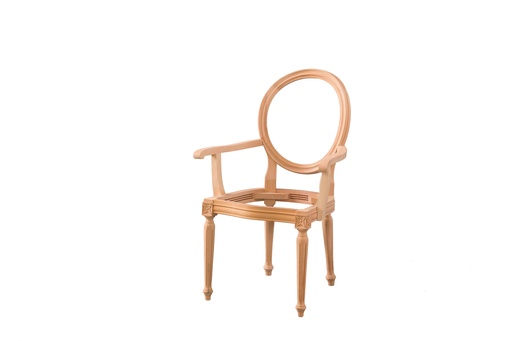 [2652N] Holzstuhlskelett mit Armlehnen​