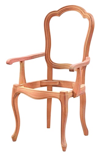 [SAN-126] Chaise en bois squelette avec bras