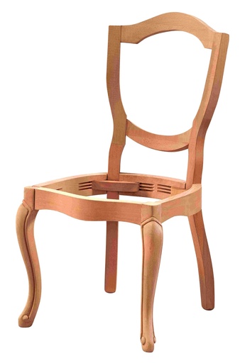 [229N] Wooden chair skeleton