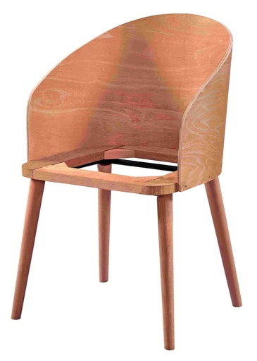 [SAN-200] Wooden chair skeleton