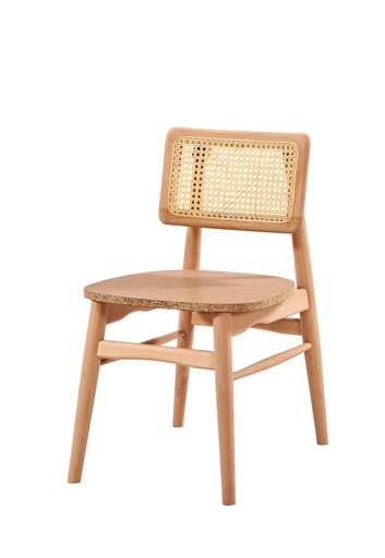 [4158S] Holzstuhlskelett mit Rattan