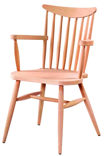 [SAN-230] Chaise en bois squelette avec bras