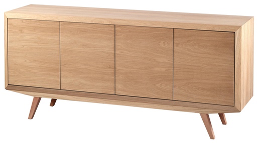 [5147S] Wooden servant with oak veneer