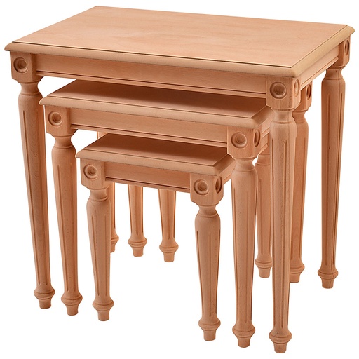 [2323C] Wooden table set