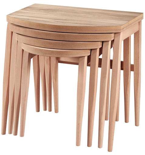[5529S] Wooden table set