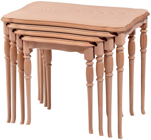 [5523S] Wooden table set