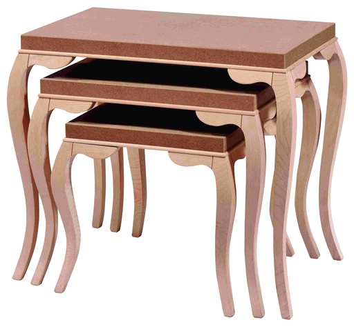 [ZGN-121] Set Holz- und MDF -Tische