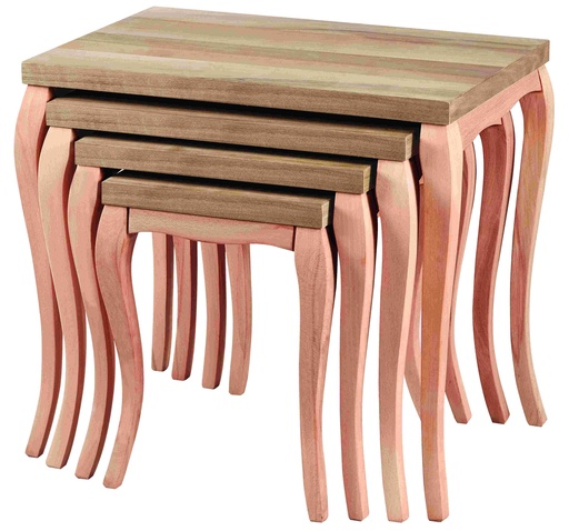 [ZGN-134] Set of wooden tables with walnut veneer