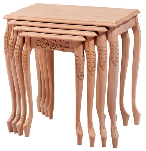 [5566S] SET MASUTE DIN LEMN CU SCULPTURA