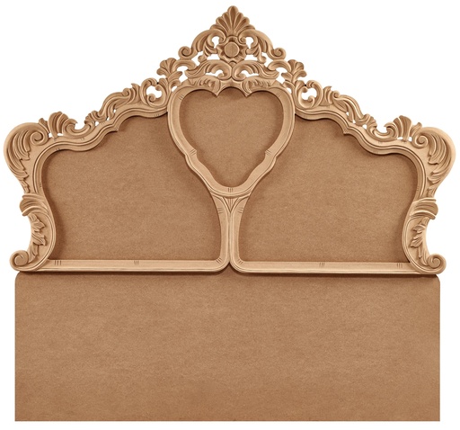 [7821S] Drap de lit MDF avec sculpture