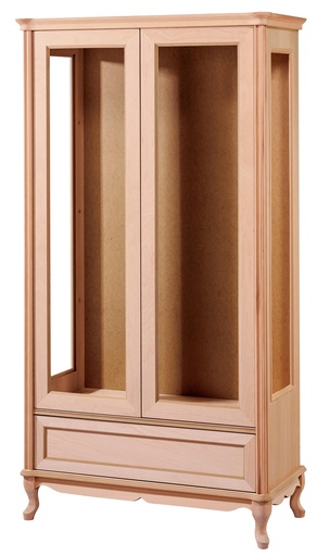 [6712S] Vitrine en bois