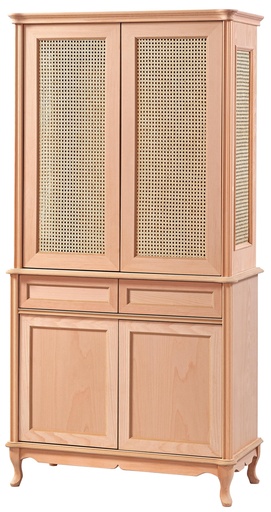 [6710S] Holzschaufel mit Rattan