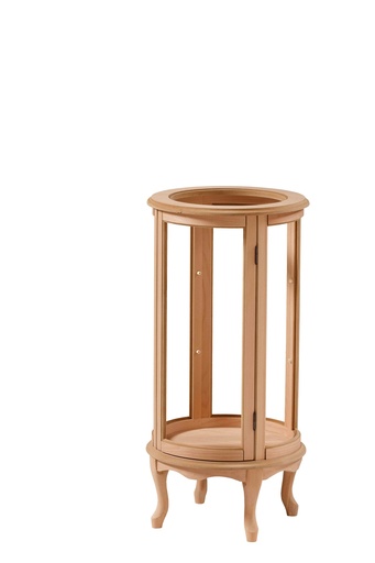 [3732N] The round wooden showcase