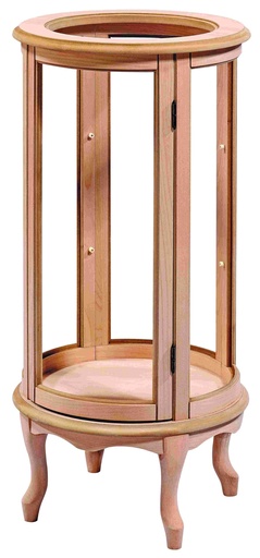 [GUM-108] The round wooden showcase