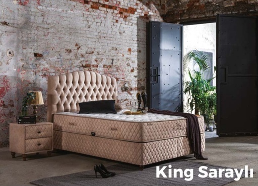 UPHOLSTERED BED KING SARAYLI