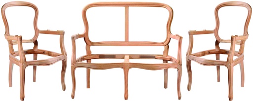 [4907S] SET CANAPEA+FOTOLII LEMN (copie)