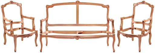 [4905S] SET CANAPEA+FOTOLII LEMN (copie)