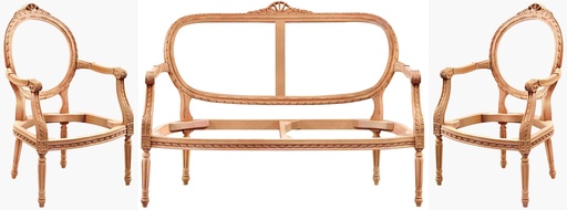 [4911S] SET CANAPEA+FOTOLII LEMN (copie)