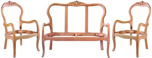 [4919S] SET CANAPEA+FOTOLII LEMN (copie)