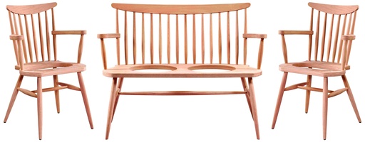 [4918S] SET CANAPEA+FOTOLII DIN LEMN