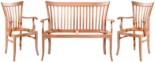 [4915S] SET CANAPEA+FOTOLII DIN LEMN