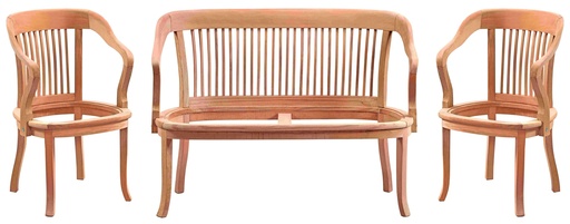 [4916S] SET CANAPEA+FOTOLII DIN LEMN