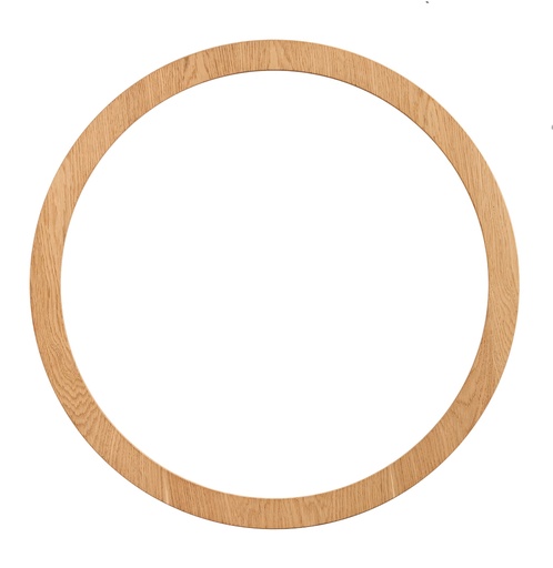 [7522S] RAMA OGLINDA ROTUNDA DIN MDF CU FURNIR DE STEJAR