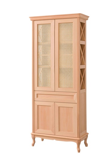 [3719N] BIBLIOTECA DIN LEMN CU RATAN