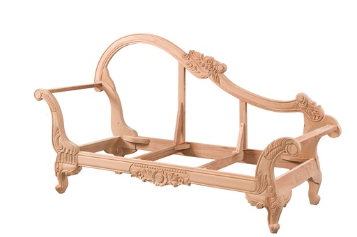 [4162N] SCHELET SOFA DIN LEMN CU SCULPTURA