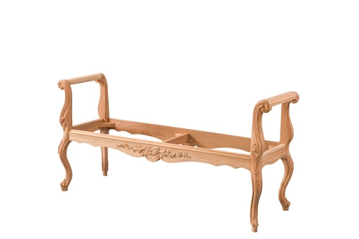 [4165N] SCHELET DIVAN DIN LEMN CU SCULPTURA