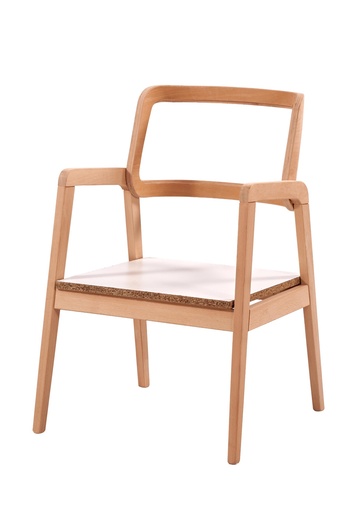 [4141S] SCHELET SCAUN DIN LEMN CU BRATE