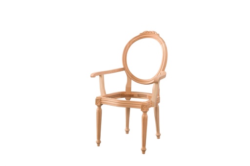 [2656N] SCHELET SCAUN DIN LEMN CU BRATE SI SCULPTURA