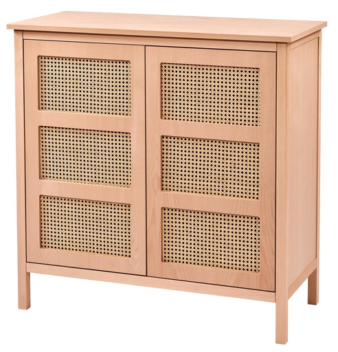 [6704S] BUFET DIN LEMN CU RATAN