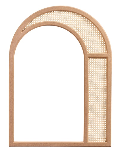 [7404S] RAMA OGLINDA DIN MDF CU RATAN