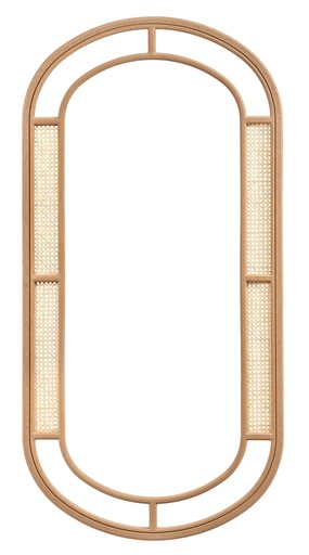 [7410S] RAMA OGLINDA OVALA DIN MDF CU RATAN